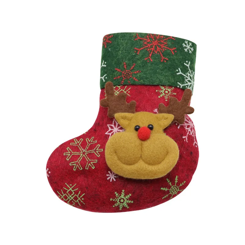 Новогоднее украшение Рождественский Декор для дома маленькие чулки Мультяшные