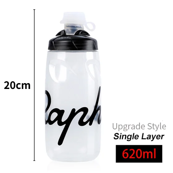 Rapha велосипедная бутылка для воды 620 мл Ультралегкая Запираемая бутылка для воды на открытом воздухе для езды на велосипеде, бега, альпинизма, велосипедная бутылка для воды - Цвет: Transpar 620ML