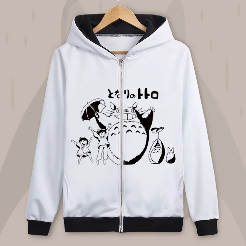 Tonari no Totoro Grass wall толстовка с капюшоном, костюм для косплея, для мужчин и женщин, модная мультяшная куртка с капюшоном, школьная форма для студентов