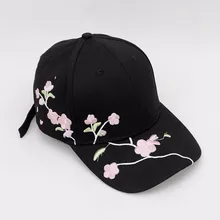 Высокое качество унисекс хлопок открытый бейсболка цветы вышивка Snapback модные спортивные шапки для мужчин и женщин кепки