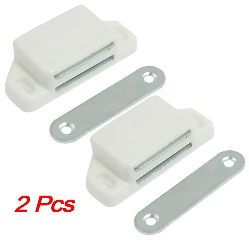 

SODIAL(R) 2 Pcs Cabinet Cupboard Door Magnetic White Latch Catch