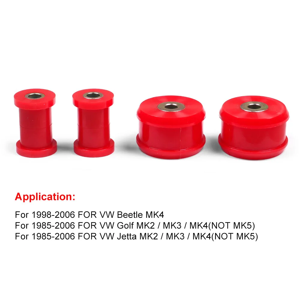 Control Arm Bushings Kit Car Front Control Arm Bushings Kit 22-202 for VW Beetle MK4 Golf/Jetta MK2 MK3 MK4 1985-2006 Polyurethane Car Accessories
