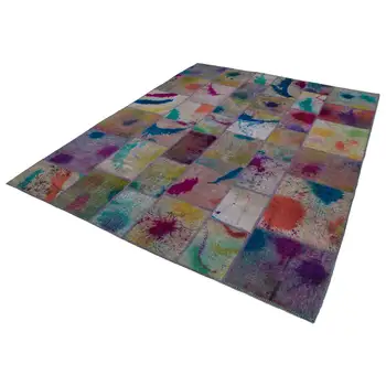 

247x307 Cm Multicolor Handmade Patchwork Rug-8x10 Ft