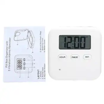 

Pills Organizer Updated Version of Premium and Organizer Pills Box with Timer suitable for carrying pills travel fitness