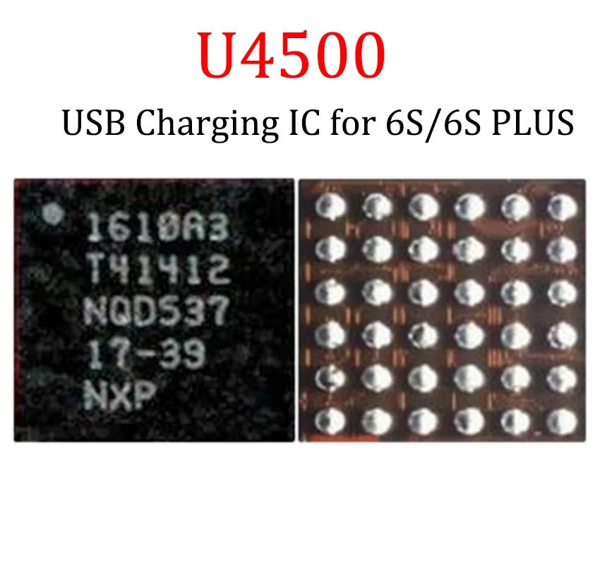 

5Pcs/lot U4500 1610A3 USB Charging IC Chip for iPhone 6S&6S Plus Repair Codec Replacement Parts Original Ring-IC Chip