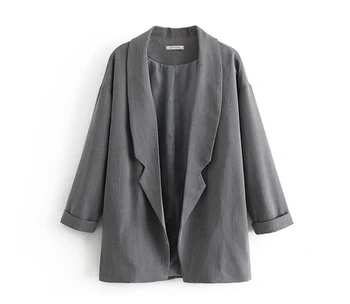 

Gray Green Blazer Women Oversized Suit office Jacket Plus Size Women Casual Suits mujer blazer Work Office Lady Suit 2020 II50XZ