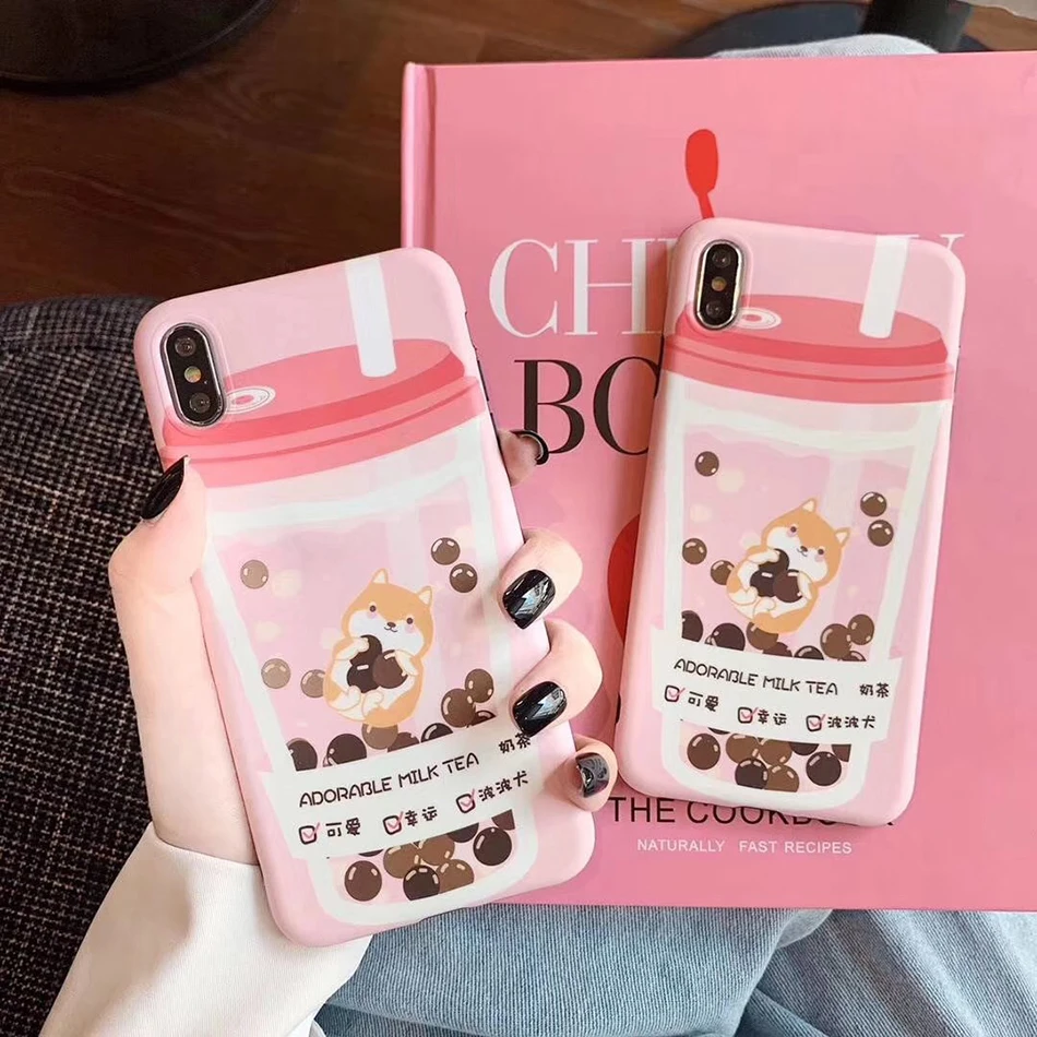 Восхитительный чехол для телефона с молочным чаем iPhone 6 6s 7 8 Plus X XR XS Max мягкий