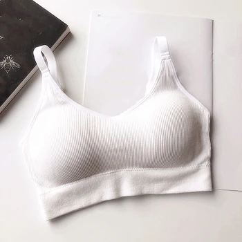 

Women Sports Underwear Women Gather No Steel Ring Lingerie Bra Tube Top Wrapped Chest Beauty Back Thin Section