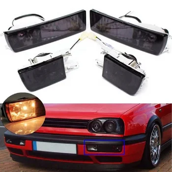 

Front Bumper Smoke Lens Fog Light Turn Signal Light Lamp For Vw Golf Jetta Mk3 1993-1998 Car Accessories