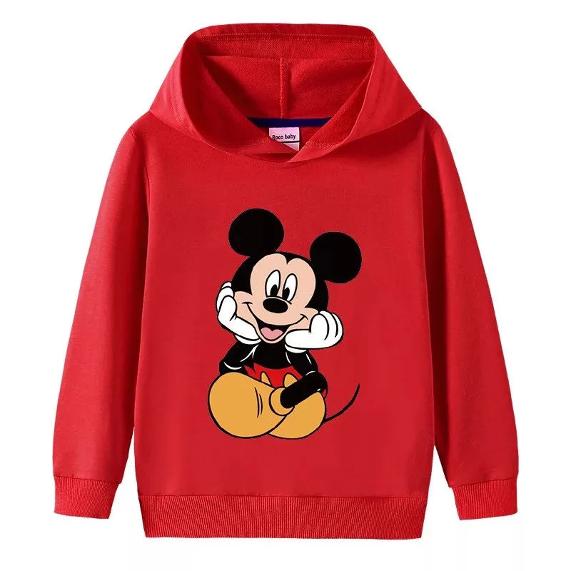 Disney с Микки Маусом для маленьких мальчиков принтом в виде мышки толстовки