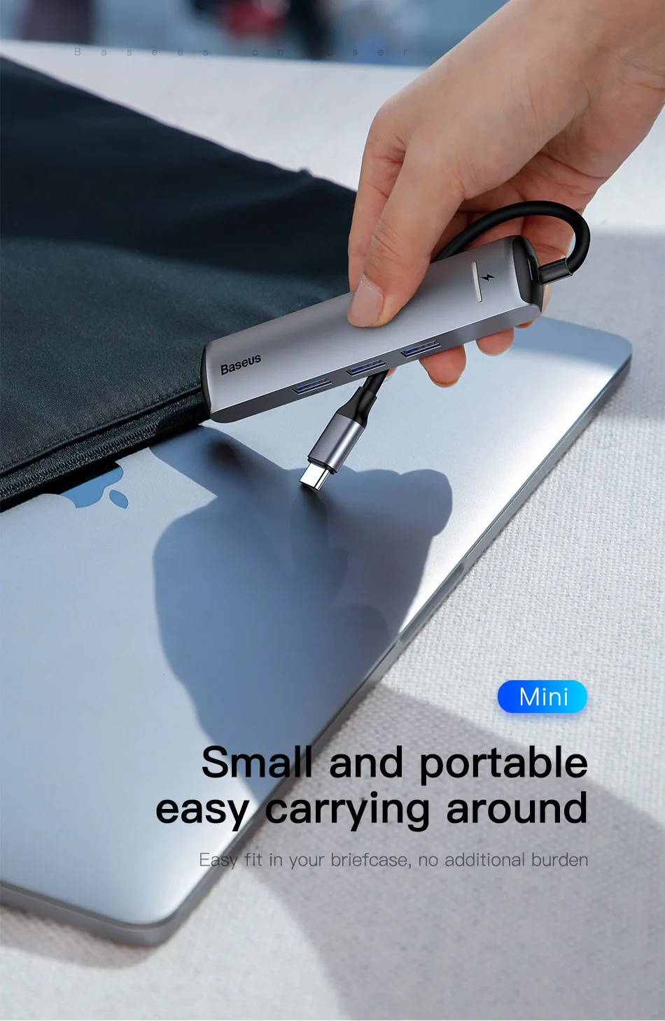 Baseus USB C концентратор type C к HDMI RJ45 Ethernet несколько портов USB 3,0 USB3.0 PD адаптер питания для MacBook Pro Air Dock USB-C хаб