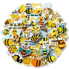 

50 PCS Children Cartoon Personality Graffiti Little Bee Sticker Laptop Helmet Automobile Water Cup Stationery Decorate Sticker