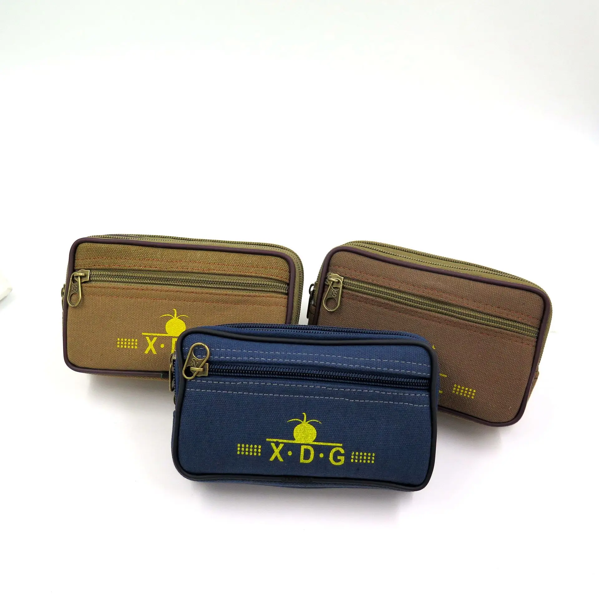 

Men Multi-functional Mobile Phone Waist Bag Wear Leather Belt Canvas Change Key Cross Casual Wear-Resistant