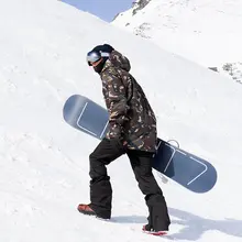 GSOU зимний мужской лыжный костюм сноуборд куртка брюки зимняя одежда брюки ветрозащитная водонепроницаемая верхняя спортивная одежда мужской костюм