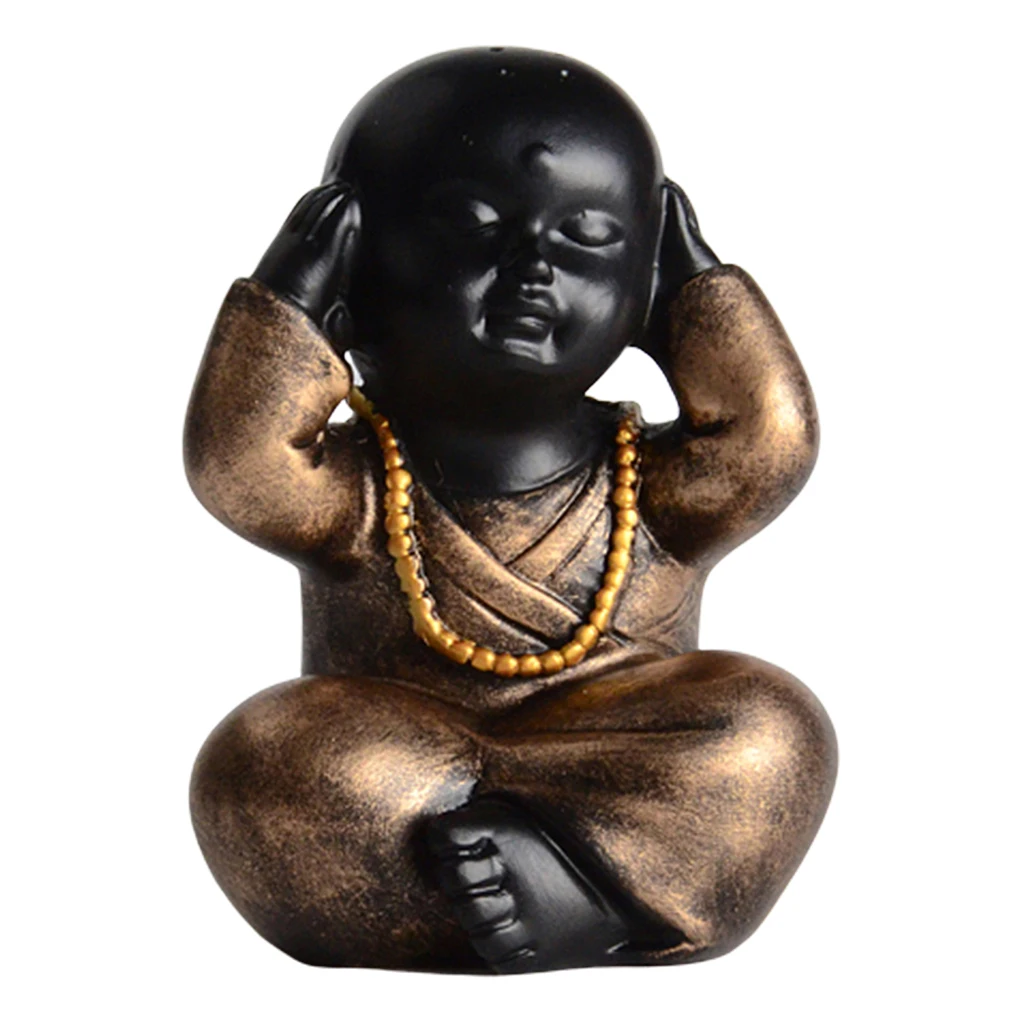 Little Cute Buddha Statue Monk Figurine Creative Baby Crafts Ornaments Gift Arts and Crafts