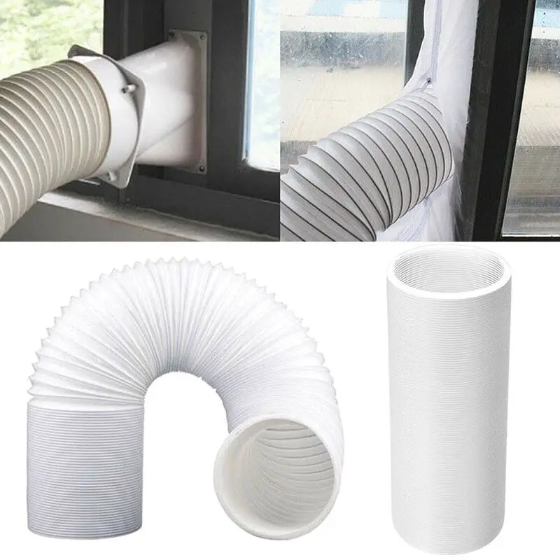 13/15cm Diameter Flexible Portable Air Conditioner Exhaust Pipe Vent Hose Tube Duct Outlet Free Extension