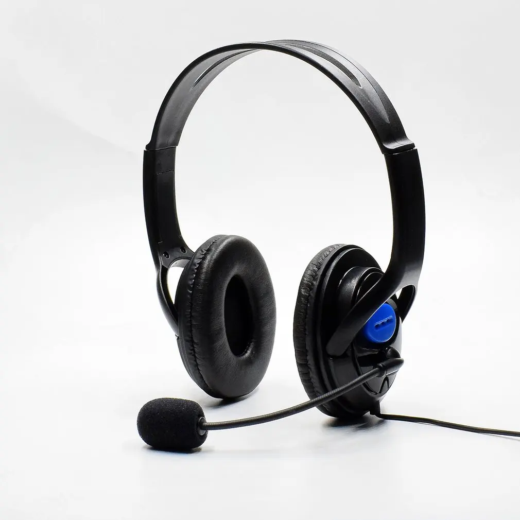 Portable Wired Gaming Headset with Microphone Volume Control Headphone 3 5mm Audio Jack For PS4 Online Game Playing Use