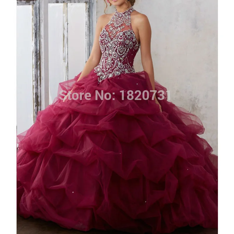 halter quinceanera dresses