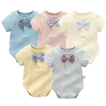 

Super soft cotton baby rompers short sleeves overalls Newborn baby clothes infant outfit sets