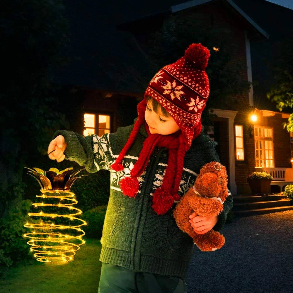 Solar Garden Lights Pineapple Shape