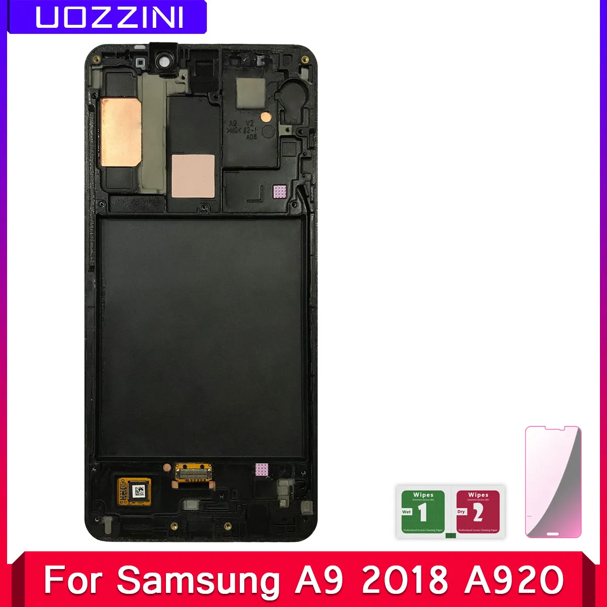 

2 Pcs Super Amoled LCD 6.3" For SAMSUNG GALAXY A9 2018 A920 LCD Display Touch Screen Digitizer Frame Assembly Replacement