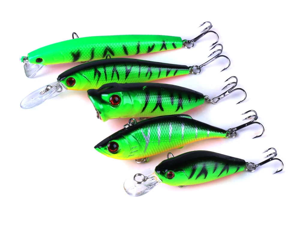 10 шт./компл. Гольян Поппер crankbait смешанные рыболовные приманки комплект искусственный Жесткий реалистичные приманки воблер для ловли карпа рыболовные снасти Pesca