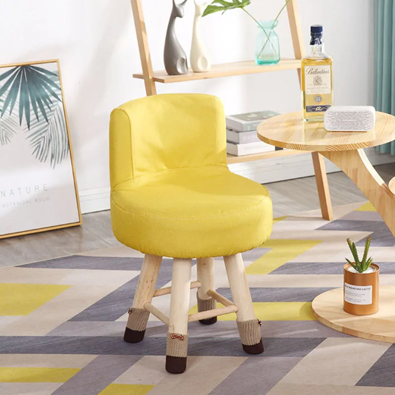 Kids Chair Household Fashion Simple стулья для столовой Creative Small Wooden Stool Sitting Room Cloth Art Shoes Stool Adult