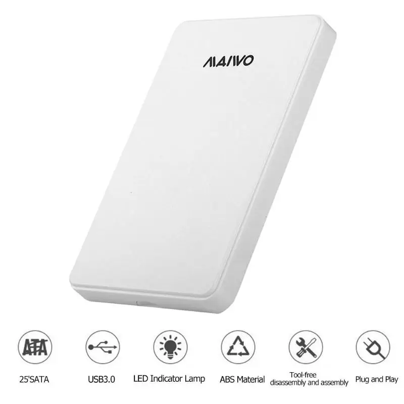 MAIWO K2503D 2,5 дюйма HDD чехол USB 3,0 для SATA III адаптер Внешний жесткий диск Корпус для 2," SSD диск HDD коробка HDD корпус