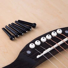 Pinos de ponte para violão, 6 peças, estilo clássico, acústico, 6 cordas, ponte, acessórios para violão