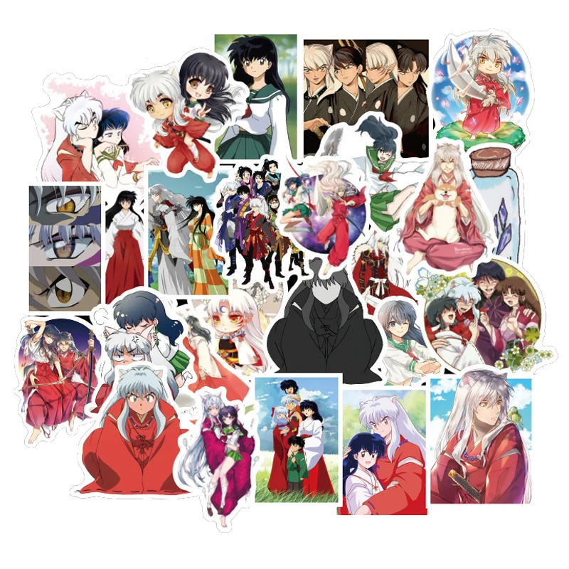 50 шт. японский классический аниме Inuyasha стикер s водонепроницаемый на DIY гитаре