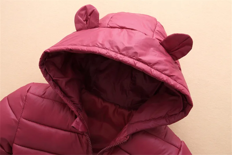 AU Toddler Baby Boy Girls Winter Warm Down Jacket Hooded Coat Snowsuit Outwear