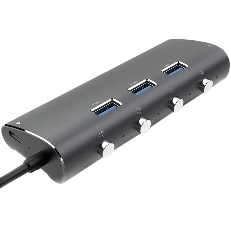 Тип-C док-станция для 6-в-1 конвертер Тип с разъемами типа C и Hdmi гигабитный сетевой карты