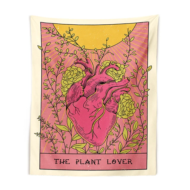 Tarot Kártya Gobelin Fali Függő Boszorkányság Bohém Stílusú Dekoráció A Növény Szerető Hippi Matrac Kollégiumi Szoba - Image 6