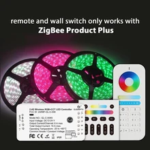 Zigbee 스마트 rgb + cct led 컨트롤러 플러스 echo plus zigbee 3.0 게이트웨이 또는 원격 제어 app 전화 제어(China)