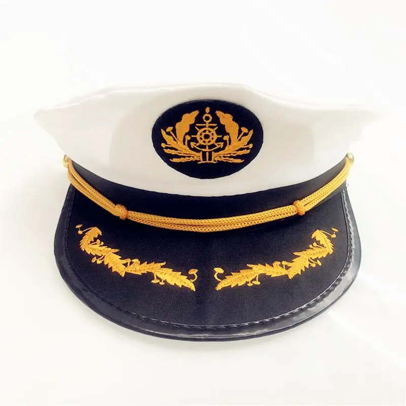 Кепка taine's Yacht моряки Шляпа Snapback Регулируемая морская Кепка костюм синий аксессуар - Цвет: E