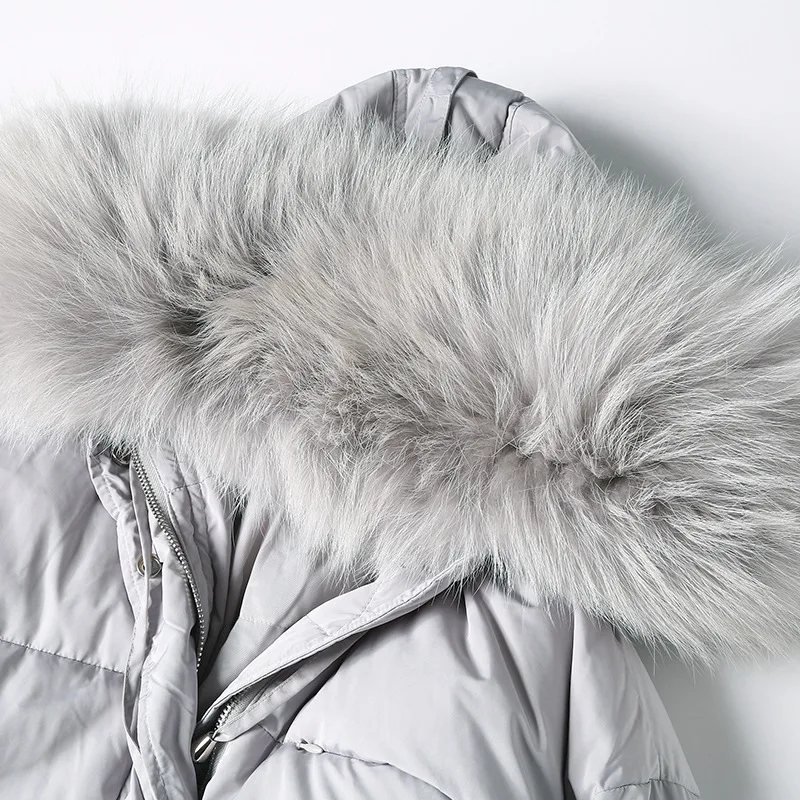 

Winter Size Plus Coat Female Women's Down Jacket 2020 Korean Fashion Duck Down Jacket Woman Fur Hooded Paka Hiver 182010