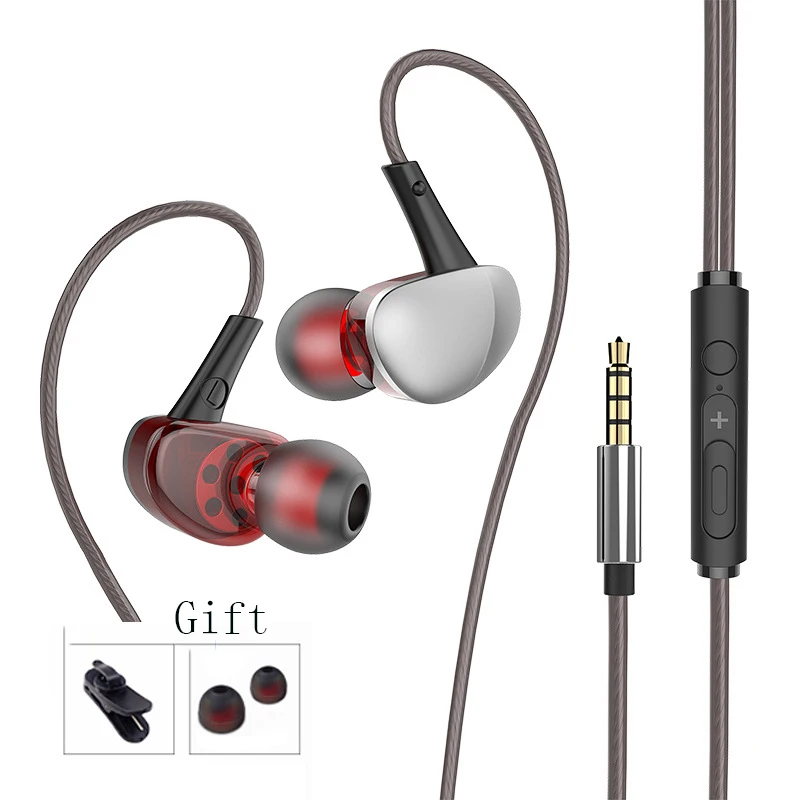 

T1 In-ear Earphones with Microphone 3.5mm Noise Cancelling Earbuds HD Calling Smart Tuning For Xiaomi Samsung iphone Huawei OPPO