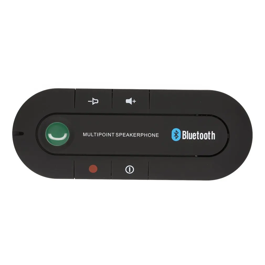 Bluetooth громкой связи автомобильный комплект беспроводной Bluetooth спикер телефон MP3 музыкальный плеер Солнцезащитный козырек клип динамик телефон с автомобильным зарядным устройством