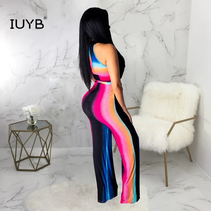 IUYB SMR9261 новые летние модные сексуальные женские полосатые сексуальные женские длинные штаны с открытой спиной удобные новые