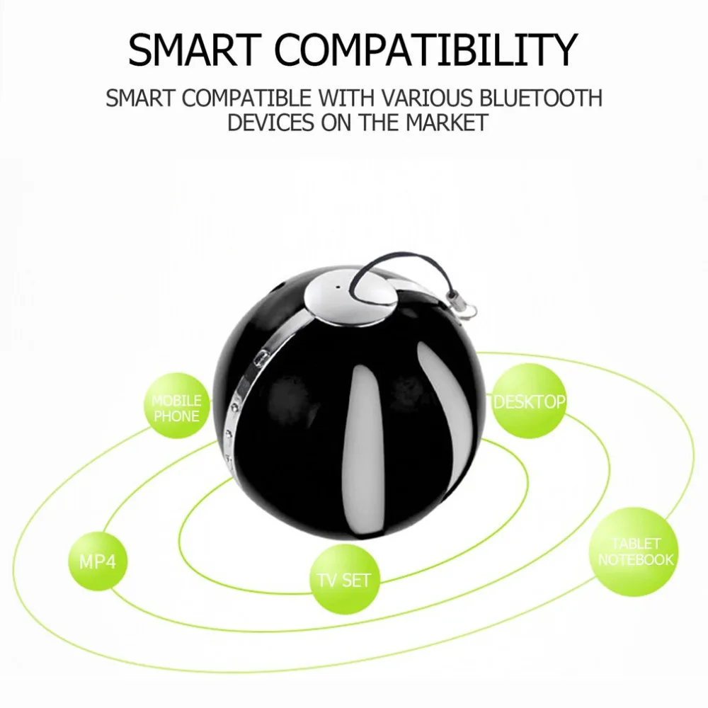 Q7 мини беспроводной Bluetooth динамик в форме шара с мигающими огнями радио открытый Hands-Free Bluetooth динамик портативный шаровой формы