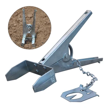 

Powerful Multifunction Durable Eliminator Easy Setup Mole Trap Scissor Type Claw Control Galvanised Garden Reusable Random Color