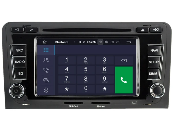 NaweiGe 6,2 дюймов Android Восьмиядерный 9,0 PX5 4+ 32GB Автомобильный dvd для Audi A3/S3/RS3(2003-2012) Авторадио автомобильный мультимедийный плеер стерео