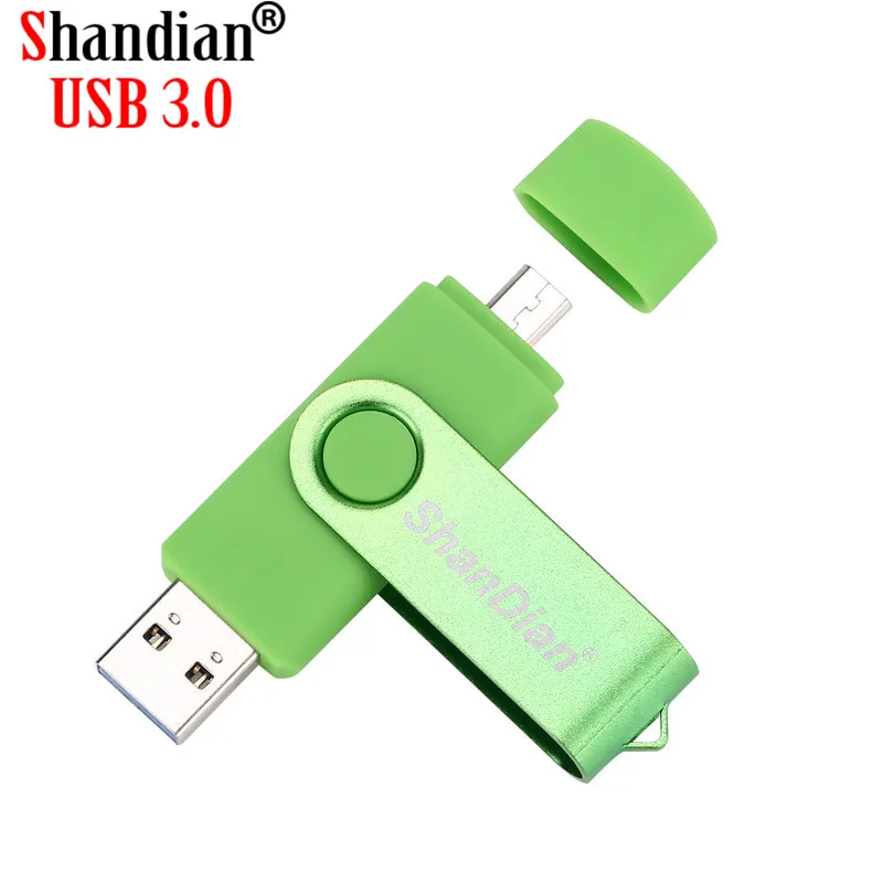 SHANDIAN USB 3 0 мобильный компьютер двойной OTG флэш накопитель 128 ГБ высокоскоростной