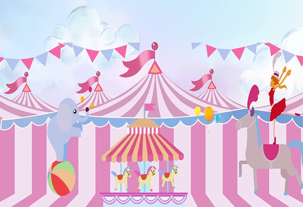 Huayi Photography Backdrop Studio Background Baby Birthday Photo Booth Cartoon Circus Tent 3 Kinds Materials W 3533 Background Aliexpress See more of circus tents and circus equipment on facebook. aliexpress