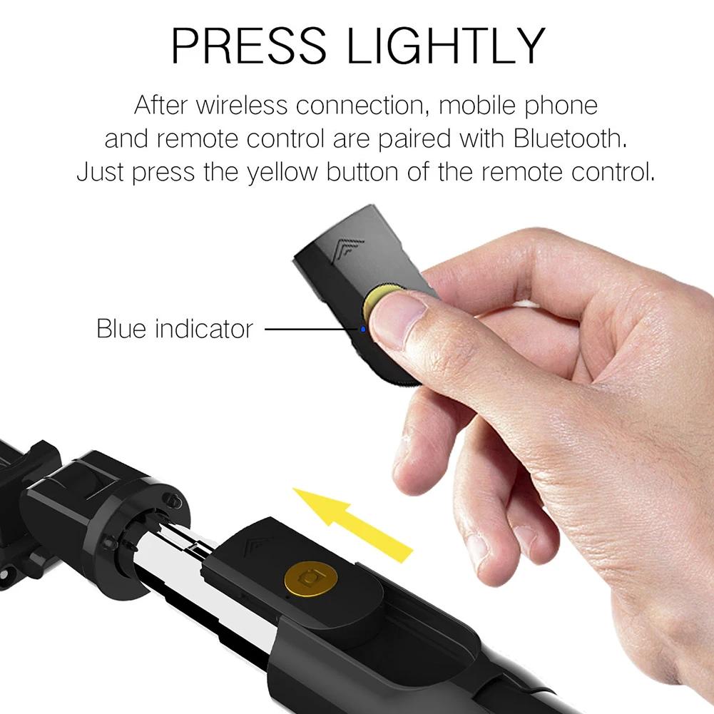 K10 Универсальный Bluetooth беспроводной раздвижной телефон монопод селфи палка