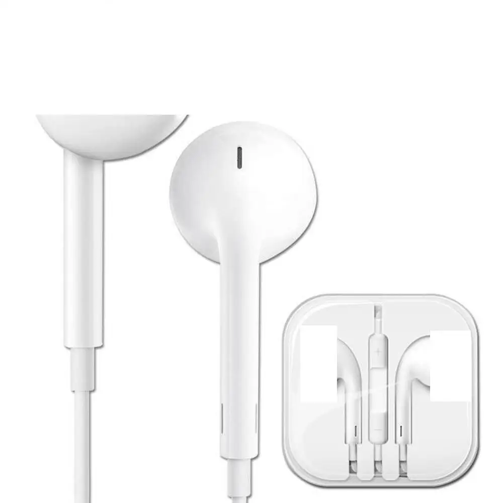 For IOS Wired Earphone Ear Hook Volume Control Sport Earphone Music Traveling For Mobile Phone Universal In-Ear Headset