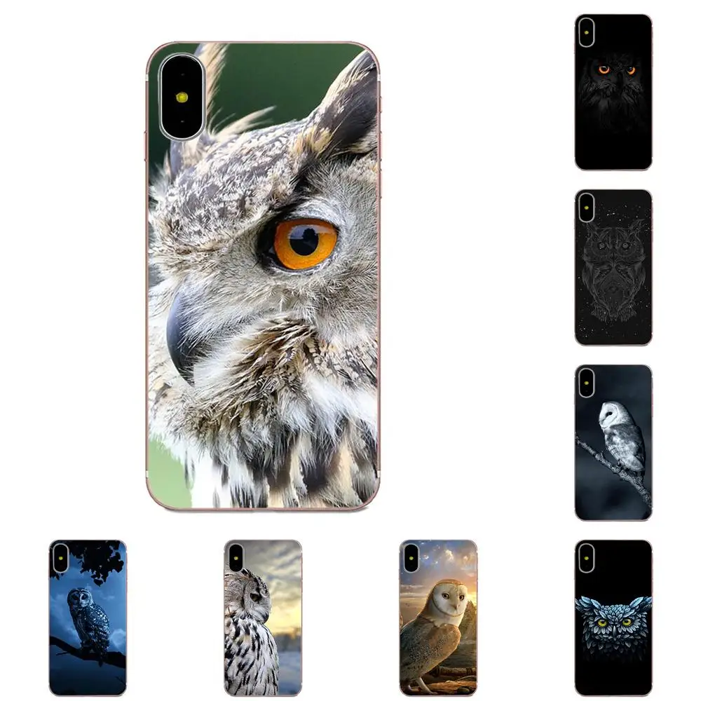 Чехол из ТПУ для Sony Xperia Z Z1 Z2 Z3 Z4 Z5 compact Mini M2 M4 M5 T3 E3 E5 XA XA1 XZ Premium Bird Eagle Animal Owl Night |