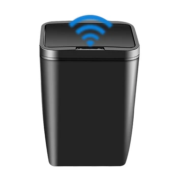 

12L Intelligent Automatic Sensing Smart Trash Can 0.3s Quick Reaction Touchless Waste Bins Dustbin Bathroom Kitchen Garbage