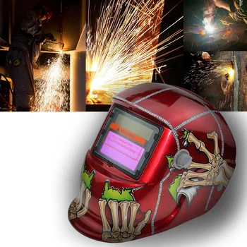 

2018 New Pro Solar Welder Mask Auto-Darkening Welding Helmet Pattern Ghost hand