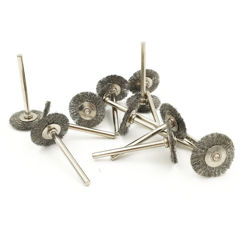 ELEG-100Pcs для вращающихся щеток Dremel, набор колес 3,0 мм, хвостовик для Dremel, аксессуары для дерева, металлические инструменты